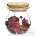 Glass Storage Jar Airtight Container with Bamboo lid